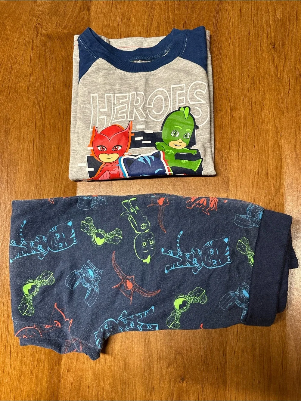 PJ Masks Navy & Gray Boys Pajama Set